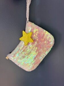 Pochette paillettes be-star